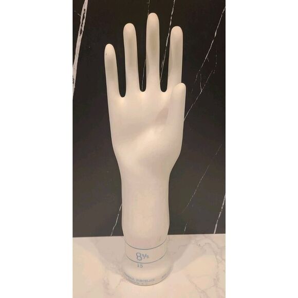 General Porcelain 15" Right Hand Glove Mold Trenton N. J. April 22 1970 8½ EUC - Picture 1 of 16